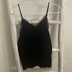 Miami Black Velvet Camisole